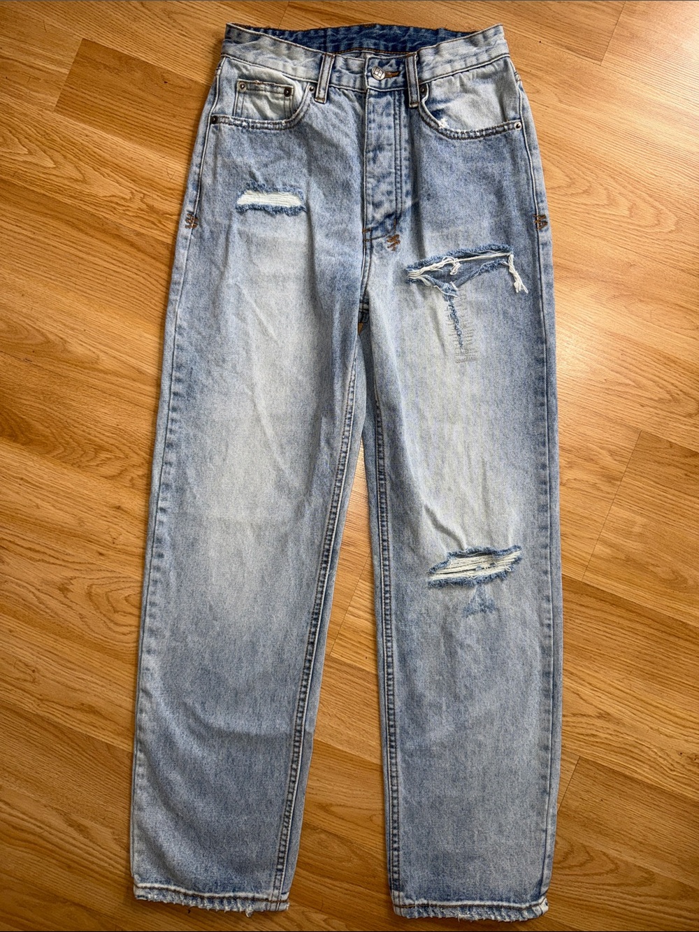 Ksubi Light Wash Distressed Jeans Size 27